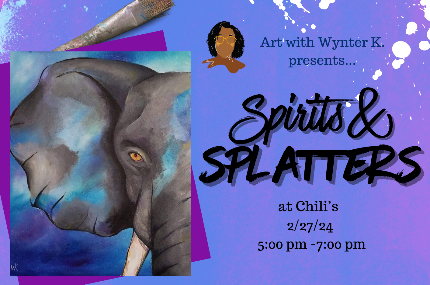 Spirits & Splatters: Elephant