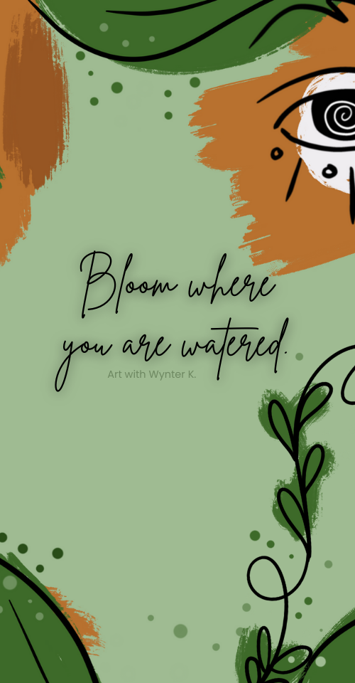 Bloom Quote Wallpaper