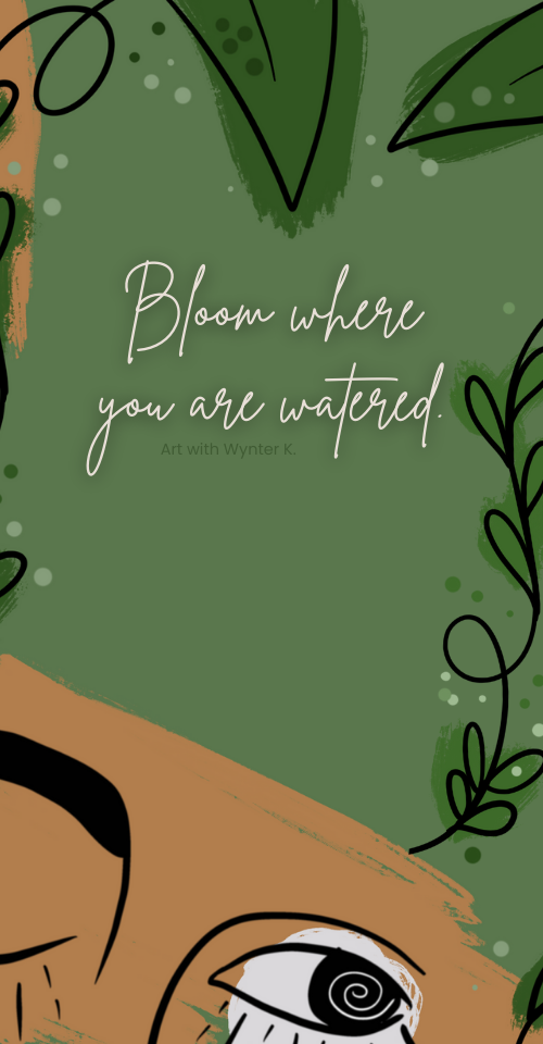 Bloom Quote Wallpaper